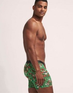 Men's Panties "Paisley Scull Green"