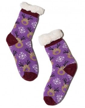 Женские носки "Moose in Purple"