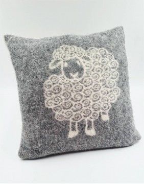 Подушка из натуральной шерсти "Sheep Grey"