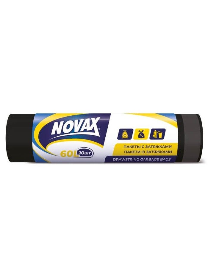 Aukliņu atkritumu maiss NOVAX, 35l x 15gab