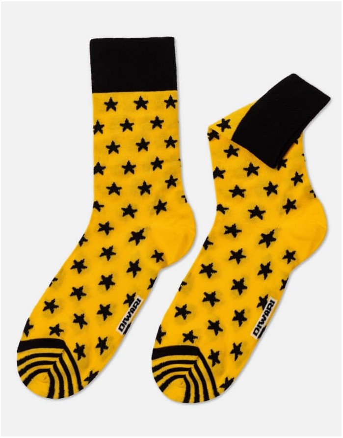 Men's Socks ''Happy Yellow Stars''