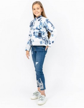 Children's jacket "Blue Flowers"