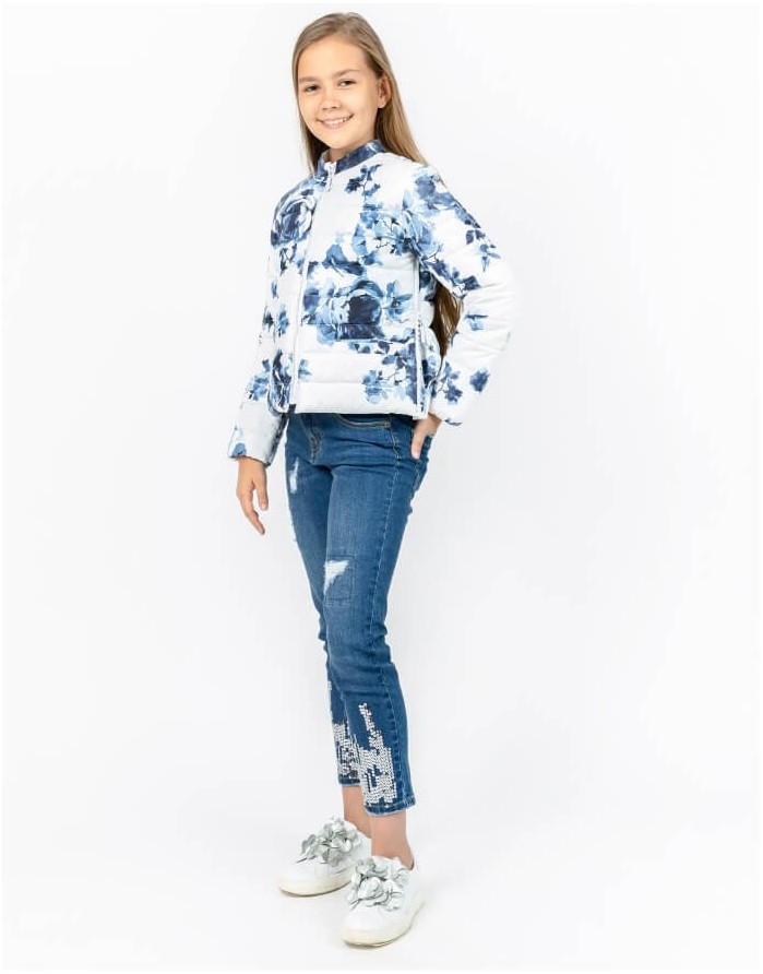 Children's jacket "Blue Flowers"