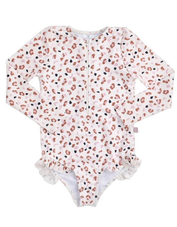 Swimsuit "Leopard Kahki"