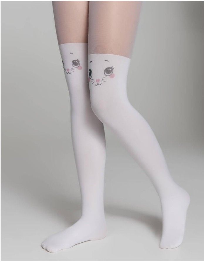 Tights For Children "Cat Bianco" 50 Den