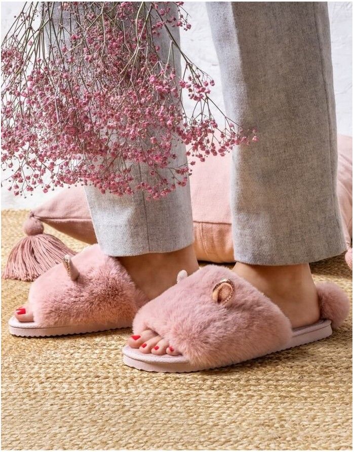 Тапки "Fluffy Bunny Bloom"