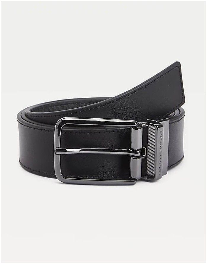 Мужской ремень CALVIN KLEIN Plaque Leather Black