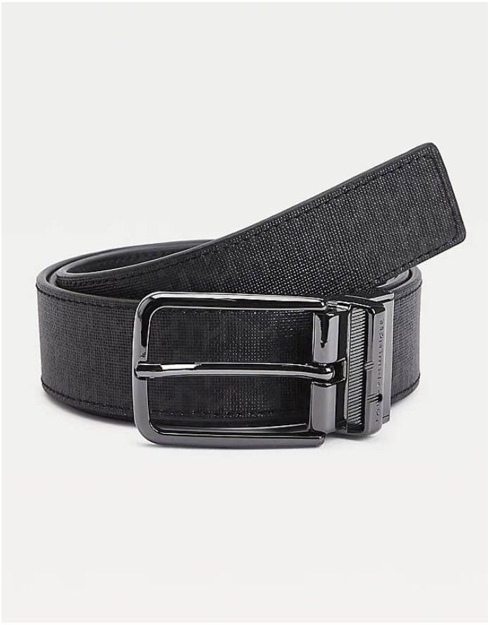 Мужской ремень CALVIN KLEIN Plaque Leather Black