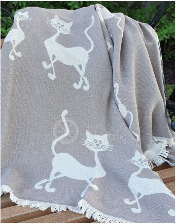 Cotton Blanket "Katės"