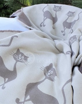 Хлопковый плед "Katės"