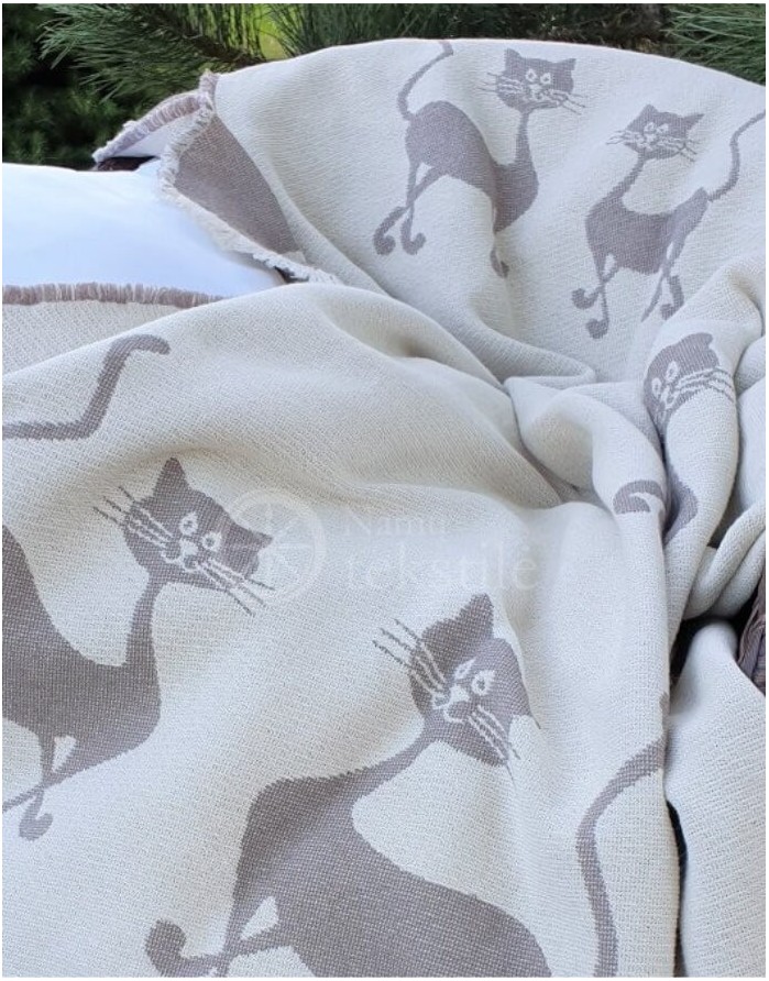 Cotton Blanket "Katės"