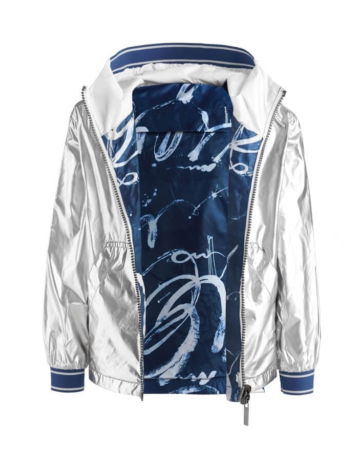 Bērnu abpusēja vējjaka "Silver-Blue"