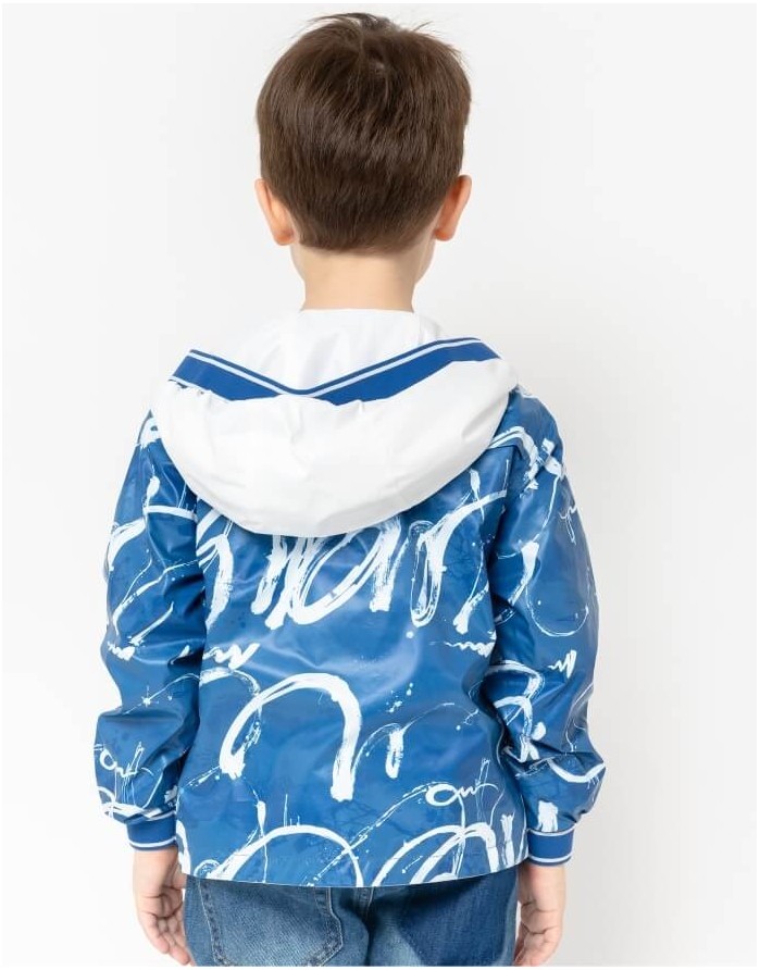 Bērnu abpusēja vējjaka "Silver-Blue"