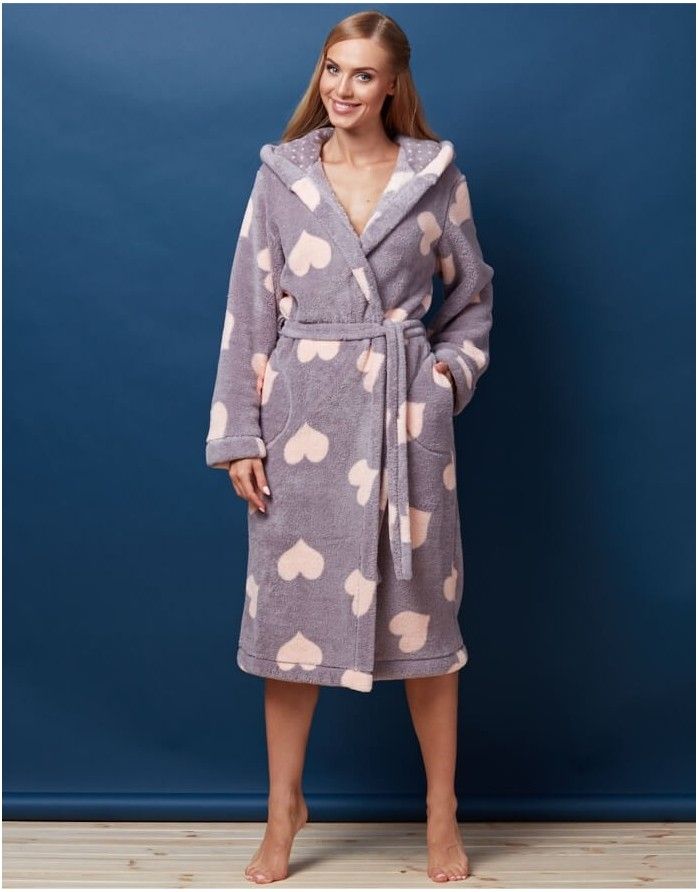 Bathrobe "Kola Pink Heart"
