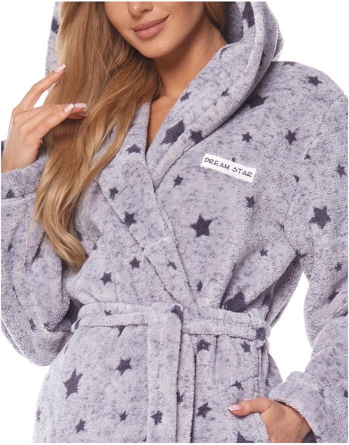 Bathrobe "Grey Stars"