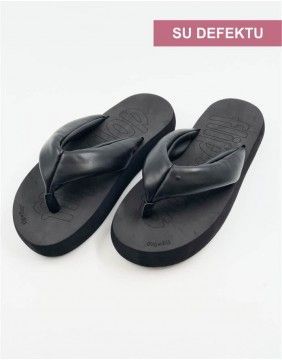 Slippers "Stylissima Black" | WITH DEFECT