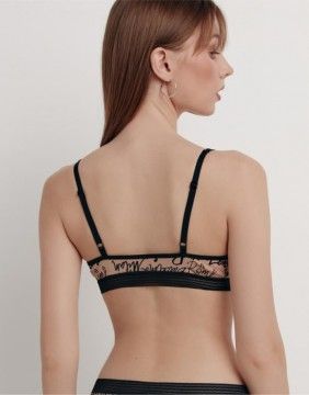 Bra Bralette "Poetic Coffe Black"