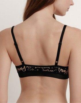 Bra Bralette "Poetic Black Coffe"