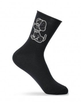 Women's socks "Black Puppy"