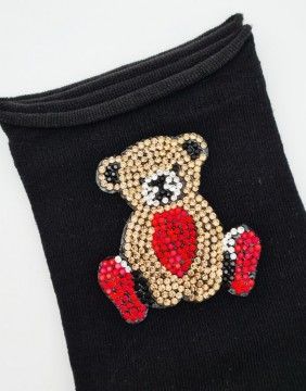Women's socks "Black Puppy"