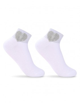 Women's socks "Silver Heart"