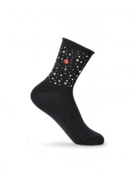 Women's socks "Stars & Lips"