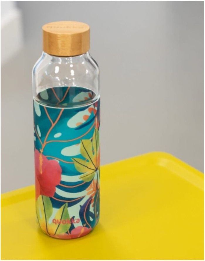 Glass Drink bottle "Tropical", 660 ml
