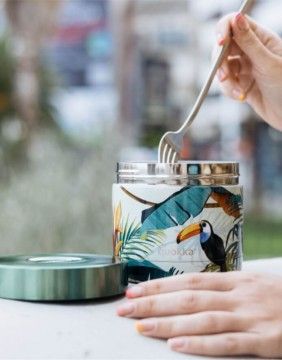 Thermo food jar "Tropical", 604 ml