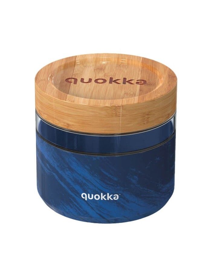 Glass container "Wood Grain", 820 ml