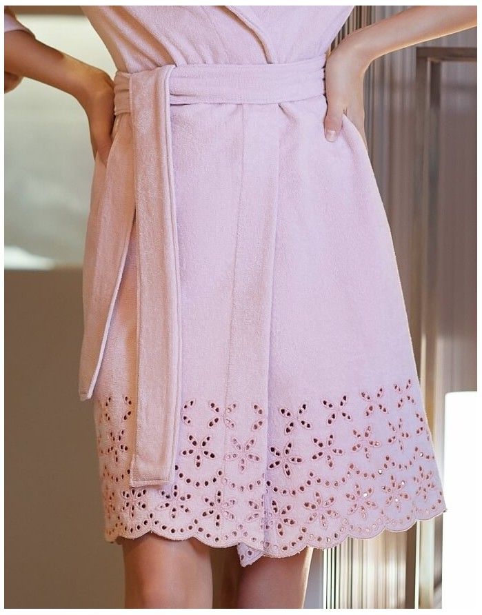 Bathrobe "Sangallo Rosa"